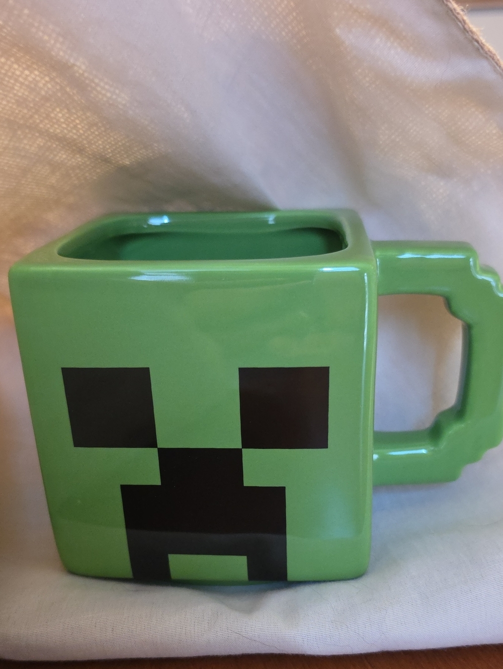 Green Pixel Creeper Ceramic Mug - Home Accents New